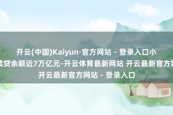 开云(中国)Kaiyun·官方网站 - 登录入口小微企业无还本续贷余额近7万亿元-开云体育最新网站 开云最新官方网站 - 登录入口