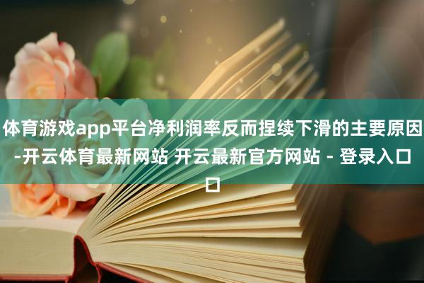 体育游戏app平台净利润率反而捏续下滑的主要原因-开云体育最新网站 开云最新官方网站 - 登录入口